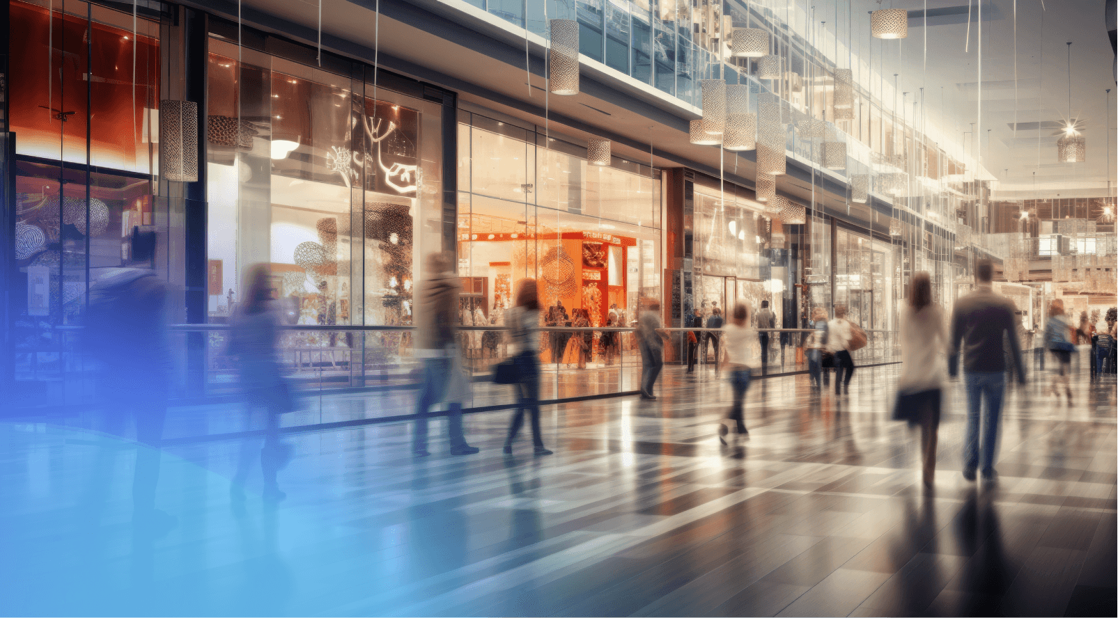 centro comercial con tiendas